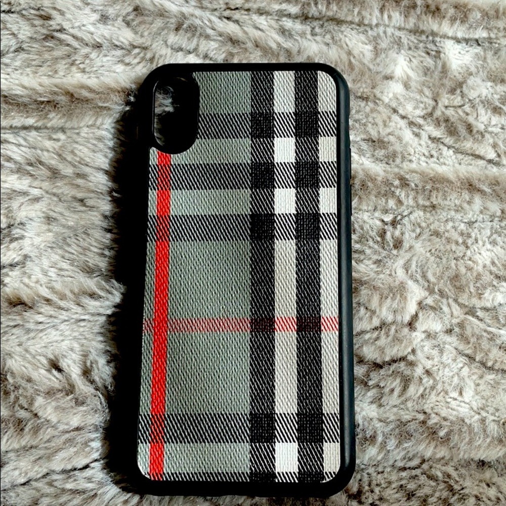 Burberry like I phone X phone case